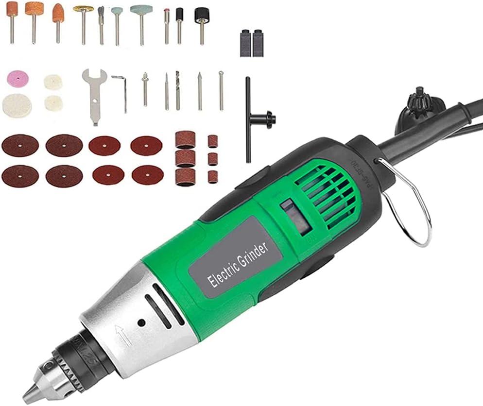 260W Rotary Tool Power Die Electric Multi-function Grinder Carver Set, Stepless Variable Speed Adjustment, 31000RPM, Lightweight