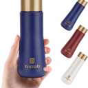 Small Thermo Bottle Slim Mini Vacuum Insulated Water Bottle 180ml/6.1oz Water Flask Stainless Steel Thermal Water Bottles Thermo for Hot and Cold Drinks Perfect for Purse or Kids Lunch Bag(Blue)