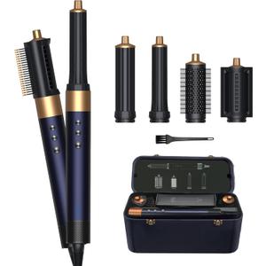 SOUNXUN 8-in-1 All in One Hair Dryer & Styler. Multistyler Hot Air Styler - Airstyler Hair Styler with Curlers & Straightener, Multi Styler Hair Tool, Hair Tools No Heat Damage Hair Styler