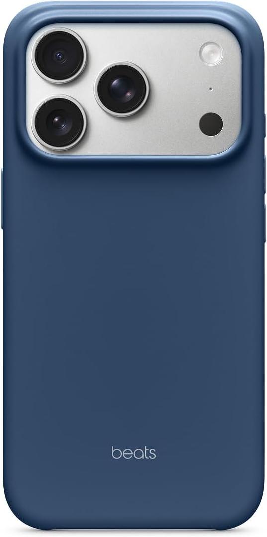 Beats iPhone 17 Pro Case with MagSafe & Camera Control, Matte Finish, Microfiber Lining  Bedrock Blue