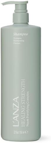 L'ANZA Healing Strength Shampoo For Dry, Damaged Hair, Daily Shampoo that Strengthens, Repairs Damage, Moisturizing, Boosts Shine, Gentle Cleanse, Color Safe Anti-Humidity, Sulfate Free