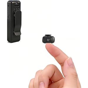 Mini Body Camera with Audio and Video Recording, Small Tiny Wearable Personal Portable Thumb POV Action Recorder DV Camcorder Night Version grabar chest Security Guard Work Records Travel (1pcs 1920p)