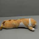 Cute Cat Plush Long Body Pillow  Soft Cartoon Stuffed Animal Doll, Kawaii Cat Plushie Cuddle Toy for Kids, Girls & Girlfriend (Brown, 19.7 Inch)