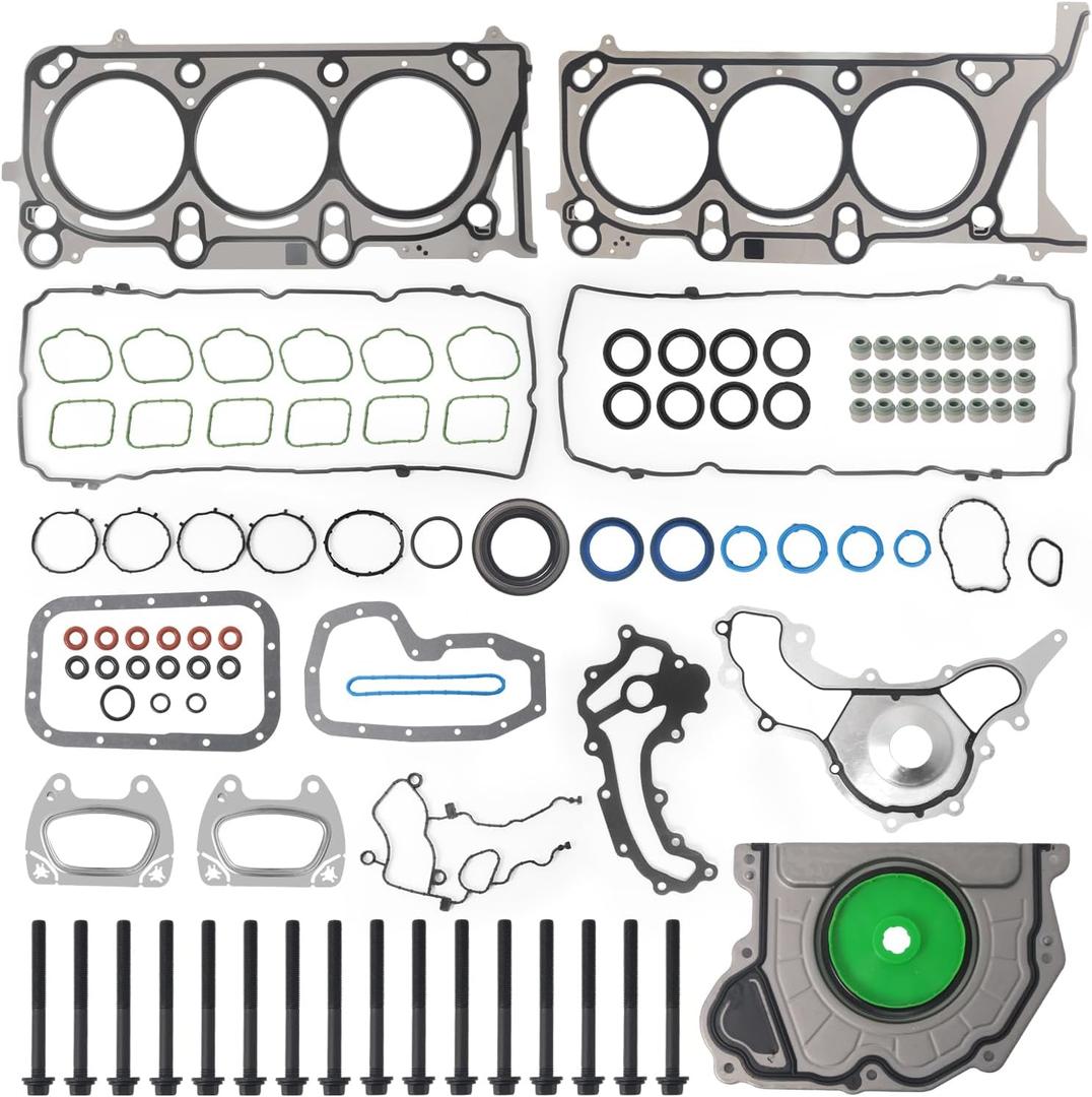 HGS1184 3.6 Cylinder Head Gasket Set Kit with Bolts, For 2016-2024 Jeep Grand Cherokee Wrangler, Dodge Durango, Chrysler Pacifica, Ram 1500 ProMaster 1500/2500/3500 3.6L HS55401