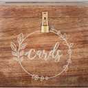 Wedding Card Box with Card Slit and Lock 12"X10"X4.5"- Gift Wishing Well Card Box for Weddings, Receptions, Birthdays, Graduations, Baby Showers, Honeymoon Funds LFBRNT