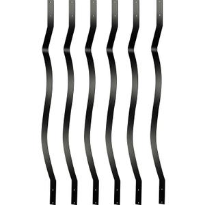 Akenow Deck Balusters 61 Pack Metal Deck Spindles, 32.25"x1" Staircase Baluster with Screws, Metal Deck Railing for Wood and Composite Deck, Stylish Baluster for Outdoor Stair Deck Porch