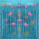 Yellow Cartoon Party Decorations with Fringe Curtains Jellyfish Flowers Party Banner Backdrop Supplies Under the Sea Hanging Swirls Party Decor for Kids Baby Shower Ocean Theme Photo Props Background