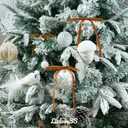 3 x Khaki Velvet Ribbon Christmas Bow 5 x 7 Inches Premade Bows for Christmas Tree Hanging Decorations Gift Wrapping Wreaths Crafts Outdoor Indoor Home Decor Wedding, Pack of 24