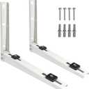Air Conditioner Support Brackets, Mini Split Wall mounting Window AC Bracket Stand for Outdoor AC Unit 7000-15000 BTU Weather Proof Shelf to Protect from Dirt and Vandalism