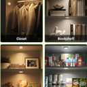 EZVALO LED Puck Lights, Rechargeable Stick On Tap Lights, Wireless Closet Light, 3 Color Temps, Under Cabinet Lights, 2.5'' Mini Touch Light, Ideal for Kitchen,Closet,Pantry,Shelves,Camper(6 Pack)