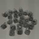 Ansible 24 Pcs Chair Leg Floor Protectors Square, Silicone Felt Furniture Leg Pads Caps Covers for Hardwood Floors (Fit:1-1/16" to 1-5/8") (Clear)