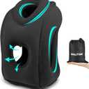 Maliton Inflatable Travel Pillow for Airplane Comfortable Sleeping to Relieve Neck and Shoulder Pain, Support Head Inflatable Pillow for Long Flights, Used for Airplanes, Cars, Trains, Office(Black)