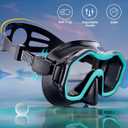 Snorkeling Gear for Adults Kids, Dry-Top Snorkel Set, 180Panoramic Wide View Diving Mask Breathing Freely Snorkel Mask for Snorkeling Scuba Diving Swimming Travel