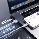 3 x USB to USB C Cable (3.3ft 2Pack), White Type C Charger Cord USB A to USB C Fast Charging Cable for Fire HD 10 8, Samsung Galaxy S25/S24/S23, iPad Pro/Air, iPhone 17 16 Pro