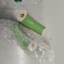 4Pcs Green Glossy Ceramic Pulls Handle Cabinet Pulls, Arch Shaped Dresser Knobs 3" Hole Center Small Cute Kitchen Cabinet Pull Handles for Bedroom