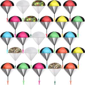 Yunsailing 25 Pcs Parachute Toys, Mini Army Men Parachute Toys for Kids, Flying Throwing Gifts Bulk for Easter Christmas Kids School Outdoor, No Battery Nor Assembly Required Gifts(Classic,Daily)