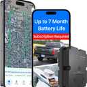 Magnetic GPS Tracker for Vehicles, Tracking Devices for Cars Hidden, Up to 7 Months Battery Life, IP67 Waterproof, Real-Time 4G LTE Assets & Car Tracking Device, Unlimited Range, Subscription Required