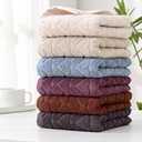 YiLUOMO Full Embossed Hearts Pattern Khaki Hand Towel Set of 2 Mother's Day Decorations 100% Cotton Super Soft Highly Absorbent Decorative Hand Towels for Bathroom Home 13x 29 Inch
