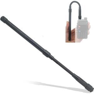 VHF/UHF Dual-Band SMA Mother-Base Handheld Amateur Radio Antenna CS Tactical Swanneck's Antenna is Compatible with Kenwood, Compatible with Baofeng BF-F8HP UV-5R UV-82
