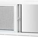 COLORPAPA Vinyl Basement Sliding Window, 24" x 12" White | Removable Glass Pane, Double Pane Insulated Tempered Glass, and Mesh Screen for Basement Bathroom Home RV Garage