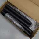 Livabber Industrial Pipe Clothes Rack, Heavy Duty Detachable Iron Garment Rack Wall Mounted, Rustic Saving Space Clothes Bar Multi-Purpose Hanging Rod for Bedroom, Closet, Black (36 Inch)