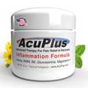 AcuPlus - Advanced Pain Relief Topical Anti Inflammatory Cream to Soothe Muscle & Joint Pain - Arthritis, Bursitis, & Tendonitis - Fast-Acting Formula with Natural Ingredients - 4 oz. (4 Ounce (Pack of 1)