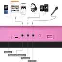 Keyboard Piano Lighted Keys for Beginner Adults Teens Kids, 61 Key Electronic Music Keyboard with Teaching Modes Powered by USB or Battery with LCD Display Microphone Headphone Jack