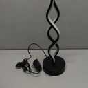 NUR Infinity Spiral LED Table Lamp Black, Dimmable Metallic Bedside Lamp with Touch Controller, 3 Colour Temperature, 15.8 Inch Height, Decorative Lamp for Home, Living Room