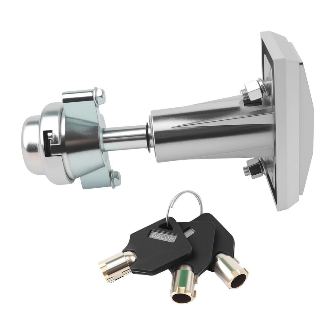 Vending Machine Lock with Keys, T-Handle, Aluminum Alloy Soda Machine Lock, Fit for Candy Snack Machine (Long)