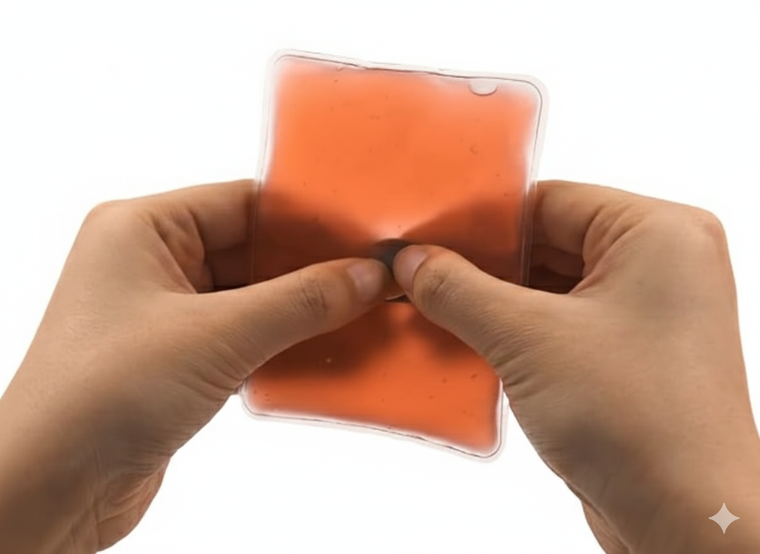 Reusable Click Instant Heat Packs, Pocket Hand Warmers, Snap It Hot/Cold Gel Heating Pad for Adults & Kids, Instant Hot Pad, Hot Compress, Hand Click Gel Warmers for Body, 1pc