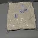 Womens Cropped Puffer Vest Oversized Winter Sleeveless Zip Up Padded Jacket Outerwear Water-Resistant Warm Coat (Medium, Cream White)