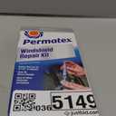 Permatex 09103 Automotive Windshield Repair Kit For Chipped And Cracked Windshields. Permanent Air-Tight Repairs, With Repair Syringe & Plunger, 9-piece Kit