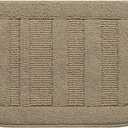 BEQHAUSE 30x18 Inch Kitchen Rug Mat Durable Kitchen Rugs Non-Slip Washable Absorbent Kitchen Mats for Floor Dirt-Resistant Semicircular Kitchen Mat (Beige)