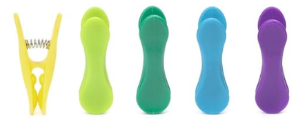 Rainbow Bag Clips 8 Count 2pack