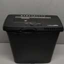 Amazon Basics Paper Shredder for Home and Office, 8-Sheet Strip Cut, CD/ Credit Card Shredder, 3.4 Gallon Wastebasket , Black