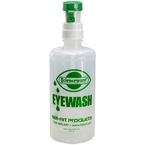 SP Bel-Art Emergency Eye Wash 32 fl oz- Essential Safety Solution for Emergency Kit, Workplace & Home Use, Quick Response Eye Wash Station for Personal & Occupational Safety Compliance Made in USA