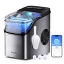 GoveeLife Smart Ice Maker, 9 Ice Cubes in 6 Mins 3 Sizes, 26lbs/Day, Silver
Countertop Ice Maker with App & Voice Control, Self Cleaning, RGB Lights, Portable Ice Machine with Scoop for Kitchen, Party