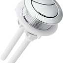 38mm/1.5" Toilet Tank Push Button Thread Diameter Dual Push Flushing Button Adjustable Toilet Water Tank Button,Compatible with Glacier Bay Aquasource TOTO,for American Standard,for Geberit