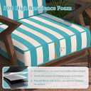 5" Thicker Outdoor Chair Cushions 2 Sets 24" *24" Waterproof Patio Chair Cushions for Outdoor Furniture w/Removable Cover 30D High Density Sponge Filling Thicken Patio Furniture Cushion w/Handle &Ties