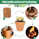 FAMILY 20 Pack 3.15 inch Terra Cotta Clay Flower Pots - Breathable and Paintable Indoor Mini Planters for Kids and Adults