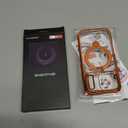 CASEKOO for iPhone 17 Pro Case Cosmic Orange Glossy [360 Spin Magnetic Stand] [Fit for MagSafe][17FT Military Protection] Slim Polished Clear for 17 Pro Case with Stand, Cosmic Orange