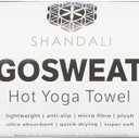 Shandali GoSweat Non-Slip Hot Yoga Towel with Super-Absorbent Soft Suede Microfiber in Many Colors, for Bikram Pilates and Yoga Mats. (72.00" x 26.50", Gray)