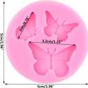 3 x YIHUOMOLDS Butterfly Fondant Silicone Molds For Cake Decorating Cupcake Topper Chocolate Candy Gum Paste Polymer Clay