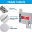 2 x Generator Interlock Kit for Horizontal Main Cutler Hammer CH Series TAN Breaker 150 or 200 amp Panels, 1 1/2 Inches Spacing, Brushed Nickel