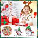 Zeyune 72 Pcs Christmas Iron on Patches Embroidery Iron on Hat Patches Santa Claus Xmas Tree Cane Candy Gingerbread Sew on Applique for Clothes Hats Socks Jeans Backpacks(Cute,Red, Green)