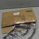 OLV Hose Holder Wall Mount, Outdoor Water Hose Holder Holds 125-ft Hose, Heavy Duty Metal Detachable Hose Hanger Reel Storage Organizer, Hose Rack for Outside Garden Lawn Yard Farm, Black