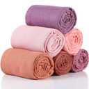 47 x 47 Inches Muslin Swaddle Blankets Cotton Newborn Receiving Blankets Breathable Colorful Baby Swaddle Soft Baby Registry Essentials Gift for Unisex Boy Girl(Classic Colors)