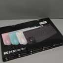 Wireless Keyboard and Mouse Combo - Full-Sized Ergonomic Keyboard with Wrist Rest, Phone Holder, Sleep Mode, Silent 2.4GHz Cordless Keyboard Mouse Combo for Computer, Laptop, PC, Mac, Windows -Trueque (1 PACK, Black)