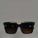 SOJOS Retro Oversized Square Sunglasses for Women Trendy Vintage Shades Classic Big Sun Glasses UV400 SJ2216A (Olive/Gradient Green to Pink)