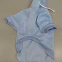 QWINEE Basic Dog Hoodie Sweatshirt Puppy Sweater Warm Cat Costumes Pet Clothes for Chihuahua Puppy Kitten Small Medium Dogs Light Blue Medium